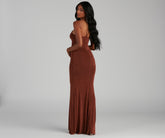 Moira Formal Open Back Lurex Dress